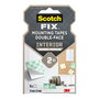 Scotch 4496-st16-p Cuadrados Adhesivos Doble Cara para Interiores 25mm x 25mm 16 uds Máx 2 kg