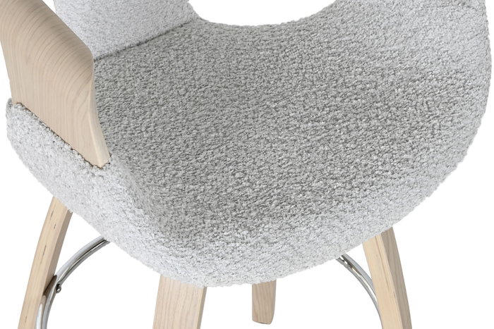DKD Home Decor Taburete Gris 55.5 x 52.5 x 92.5 cm