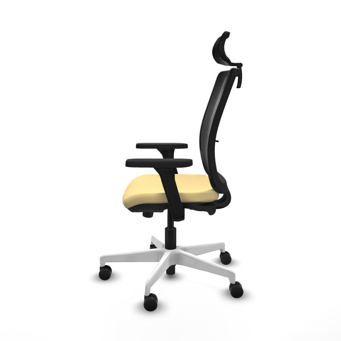 PIQUERAS Y CRESPO Silla de oficina Haches Sincro/Traslack Crema y Negro PIQUERAS Y CRESPO Silla de oficina Haches Sincro/Traslack Crema y Negro
