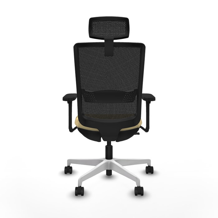 PIQUERAS Y CRESPO Silla de oficina Haches Sincro/Traslack Crema y Negro PIQUERAS Y CRESPO Silla de oficina Haches Sincro/Traslack Crema y Negro