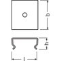 Ledvance Clip de perfil plano PF02/MB Paquete de 2