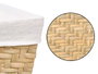 KIPIT Cesta Rectangular 38x28 cm Madera-Blanco