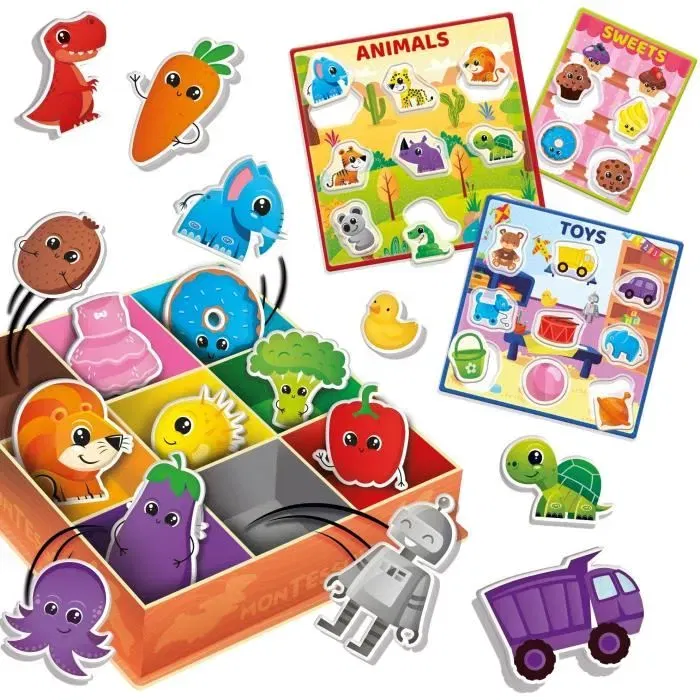 Lisciani Giochi Box Colors JUEGOS DE APRENDIZAJE LIS8008324092765 basados en el método Montessori