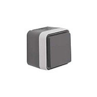 Berker 47403515 Enchufe SCHUKO con Tapa Abatible, Gris, 10 Piezas, 250 V