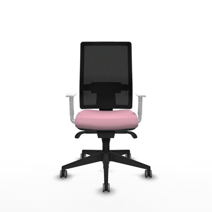 PIQUERAS Y CRESPO Silla de oficina Horna Rosa con mecanismo Sincro
