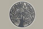 DKD Home Decor Decoración de Pared LED Metal Árbol Blanco 60x60 cm