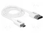 DeLOCK Cable High Speed HDMI con Ethernet 3D 4K 0,5 m Blanco (HDMI-A a Micro-D) lifecosting 85148