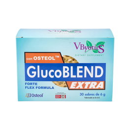 VBYOTICS Glucoblend Extra 30 Sobres con Osteol, Colágeno, Glucosamina, Condroitina y Harpagofito para el Mantenimiento Articular
