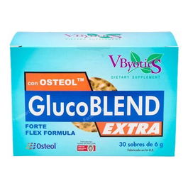 VBYOTICS Glucoblend Extra 30 Sobres con Osteol, Colágeno, Glucosamina, Condroitina y Harpagofito para el Mantenimiento Articular