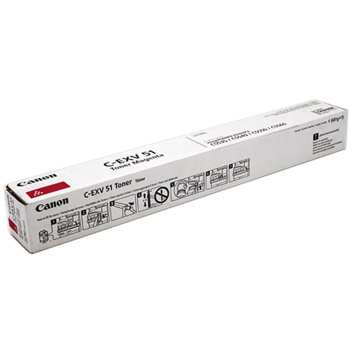 Canon C-EXV 51 Tóner Original Magenta 0483C002 para imageRUNNER ADVANCE C5535, C5540, C5550, C5560, DX C5735, DX C5740, DX C5750, DX C5760