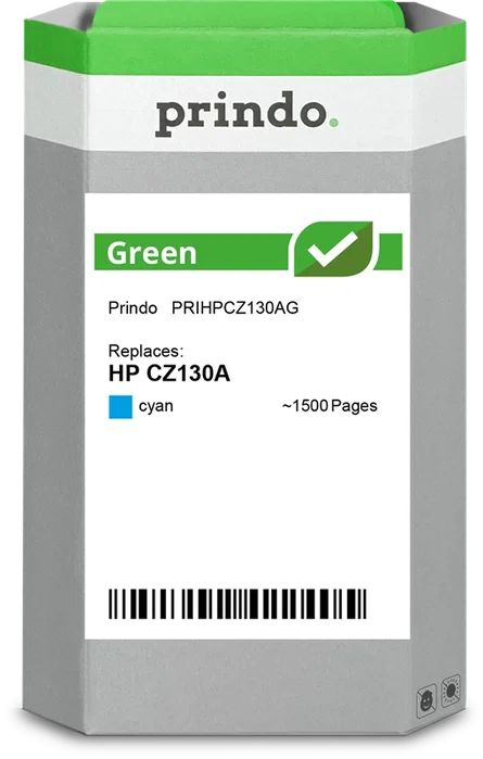 Prindo Cartucho de tinta cian PRIHPCZ130AG Green Prindo Cartucho de tinta cian PRIHPCZ130AG Green