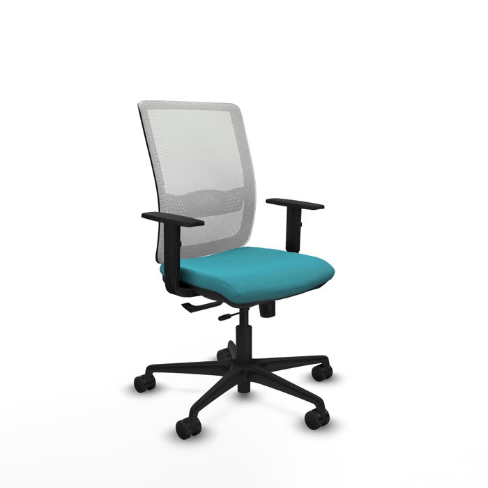 PIQUERAS Y CRESPO Silla de oficina Haches con mecanismo Sincro/Traslack, Turquesa y Blanco PIQUERAS Y CRESPO Silla de oficina Haches con mecanismo Sincro/Traslack, Turquesa y Blanco