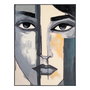 Pintura Mujer Gris Lienzo Decoración 92 X 4,70 X 122 cm