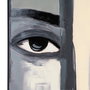 Pintura Mujer Gris Lienzo Decoración 92 X 4,70 X 122 cm