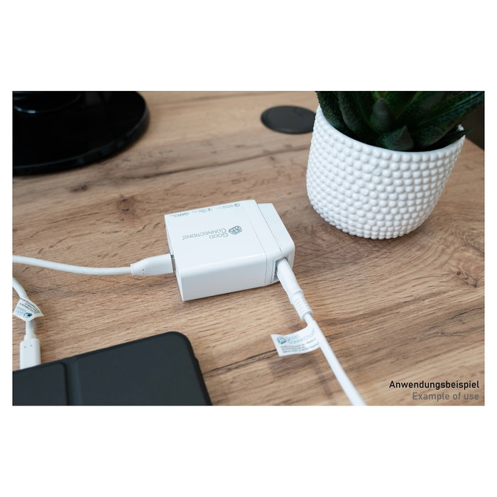 GoodConnections Adaptador de cable de red PCA-W008W Blanco