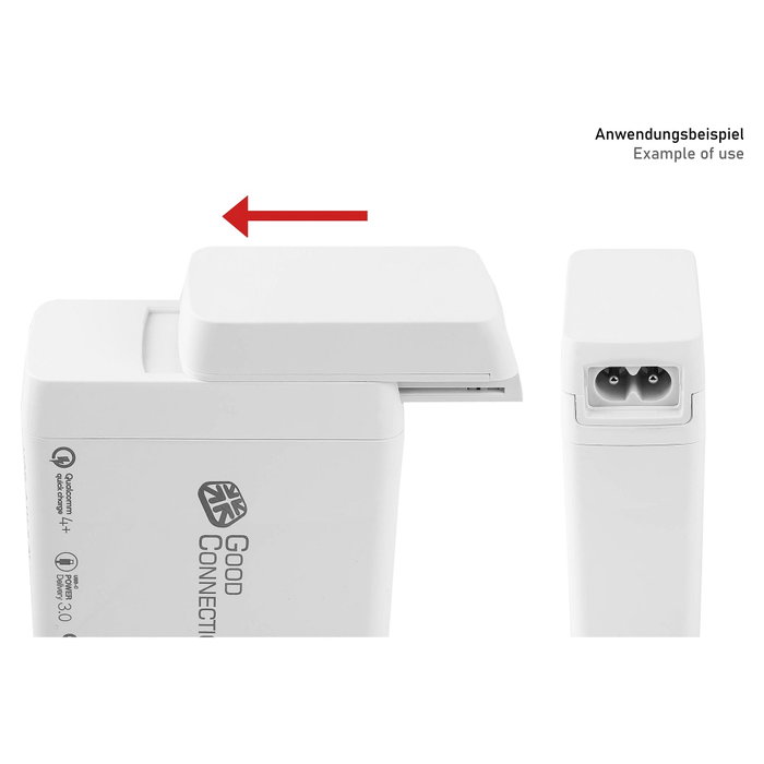 GoodConnections Adaptador de cable de red PCA-W008W Blanco