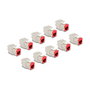 DeLOCK 88115 Módulo Keystone RJ45 hembra a LSA Cat.6A montaje sin herramientas rojo (10 piezas)