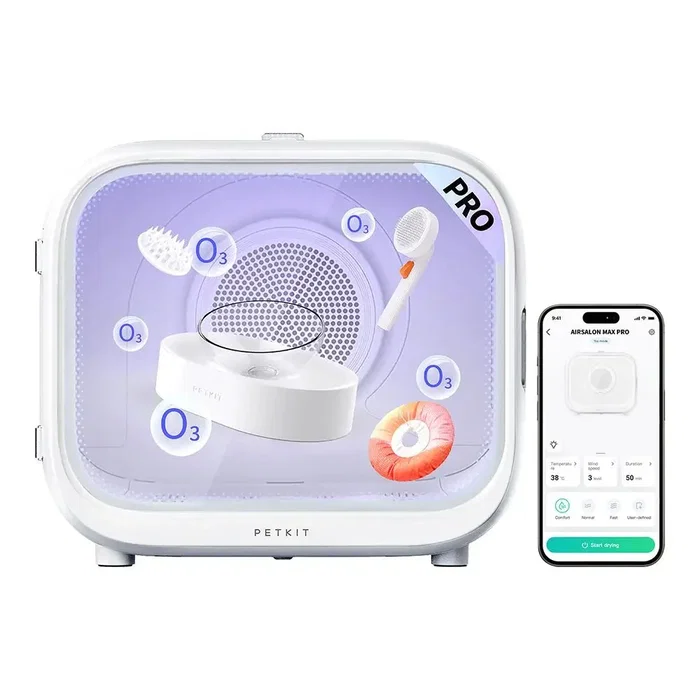 Petkit AirSalon Max Pro Cabina de Secado Automático de 60L, Blanco Petkit AirSalon Max Pro Cabina de Secado Automático de 60L, Blanco