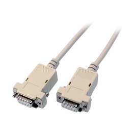 EFB Elektronik Cable serie Laplink 2x DSub 9 Hembra, 3m, Beige