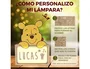 Wondee Lámpara de noche de madera personalizable Winnie the Pooh