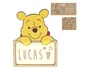 Wondee Lámpara de noche de madera personalizable Winnie the Pooh