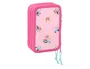 Safta Plumier Escolar Bluey Triple Cremallera, 37 Piezas, Dimensiones 195x125x55 mm