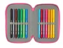 Safta Plumier Escolar Bluey Triple Cremallera, 37 Piezas, Dimensiones 195x125x55 mm