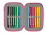 Safta Plumier Triple Estuche Escolar con 37 Piezas, Capacidad 12.5 x 19.5 x 5.5 cm, Para Material de Oficina y Papelería