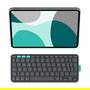 Logitech Flip Folio Teclado QWERTY Internacional EE.UU. Grafito para iPad Pro 11 pulgadas (M4) y iPad Air 11 pulgadas (M2, M3, 5a generación), Inalámbrico, Bluetooth