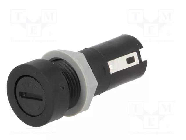 Stelvio Kontek Portafusibles para Panel 5x20mm 10A 250VAC Stelvio Kontek Portafusibles para Panel 5x20mm 10A 250VAC