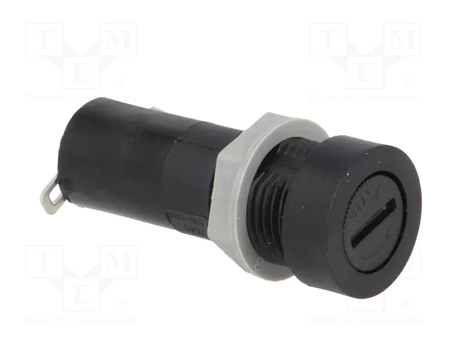 Stelvio Kontek Portafusibles para Panel 5x20mm 10A 250VAC Stelvio Kontek Portafusibles para Panel 5x20mm 10A 250VAC