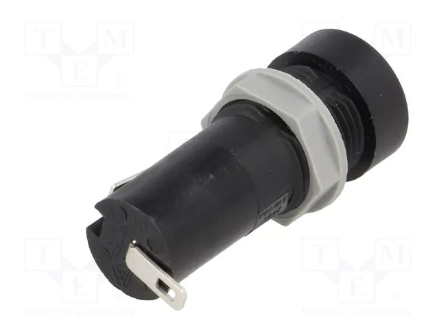 Stelvio Kontek Portafusibles para Panel 5x20mm 10A 250VAC Stelvio Kontek Portafusibles para Panel 5x20mm 10A 250VAC