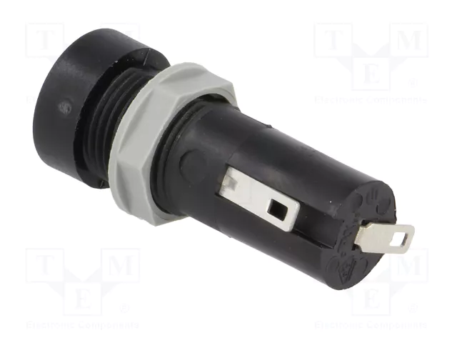 Stelvio Kontek Portafusibles para Panel 5x20mm 10A 250VAC Stelvio Kontek Portafusibles para Panel 5x20mm 10A 250VAC
