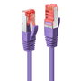 Lindy 47826 Cable de Red Ethernet Cat6 S/FTP (S-STP) 5 Metros - Conectores RJ-45 Macho, Blindaje, Púrpura