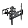 TooQ LP7846TN-B Soporte de Pared Giratorio e Inclinable para TV 32-70" hasta 40kg, Nivelable, VESA Universal, para Pantallas Curvas, Negro