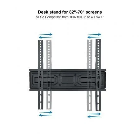 TooQ LP7846TN-B Soporte de Pared Giratorio e Inclinable para TV 32-70" hasta 40kg, Nivelable, VESA Universal, para Pantallas Curvas, Negro