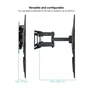 TooQ LP7846TN-B Soporte de Pared Giratorio e Inclinable para TV 32-70" hasta 40kg, Nivelable, VESA Universal, para Pantallas Curvas, Negro