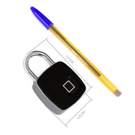 Phoenix technologies Candado Inteligente con Huella Dactilar, Alta Seguridad, IP65 Resistente al Agua