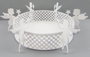 DKD Home Decor Bandeja de Metal Blanca 26x8x26 cm