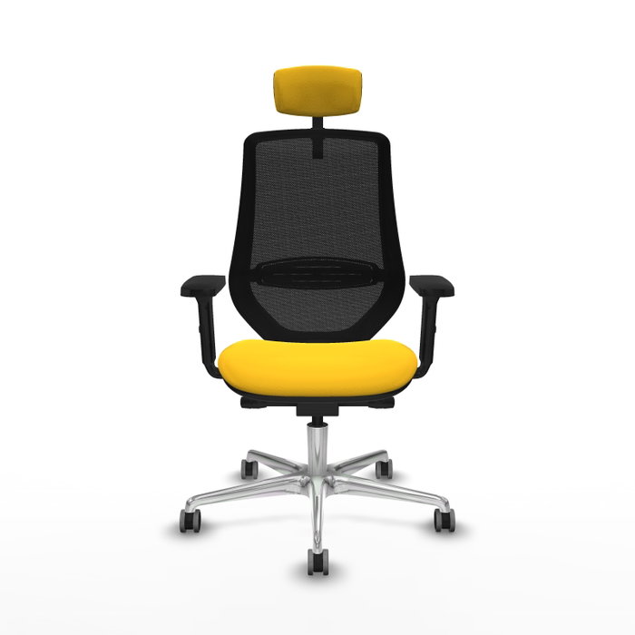 PIQUERAS Y CRESPO Silla de oficina Mardos con mecanismo Sincro/Traslack, Amarillo y Negro PIQUERAS Y CRESPO Silla de oficina Mardos con mecanismo Sincro/Traslack, Amarillo y Negro