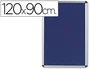 Q-connect Tablero de Anuncios Mural Grande de Fieltro Azul 120x90 cm para Uso Interior