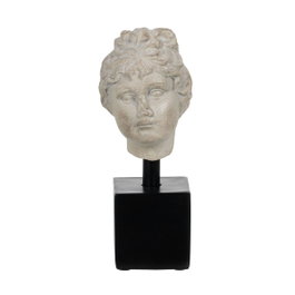 Ixia Escultura Mujer Blanco Envejecido Resina
