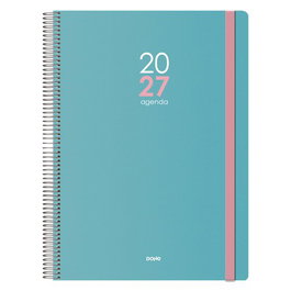 DOHE Agenda Anual Memphis 2027 Verde con Tapa de Polipropileno