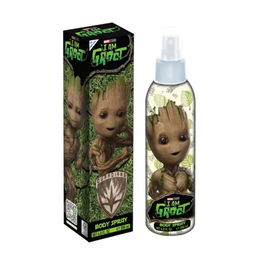 Air-Val Groot Body Spray 200 mL Colonia Corporal Dulce con Notas de Vainilla Inspirada en Marvel