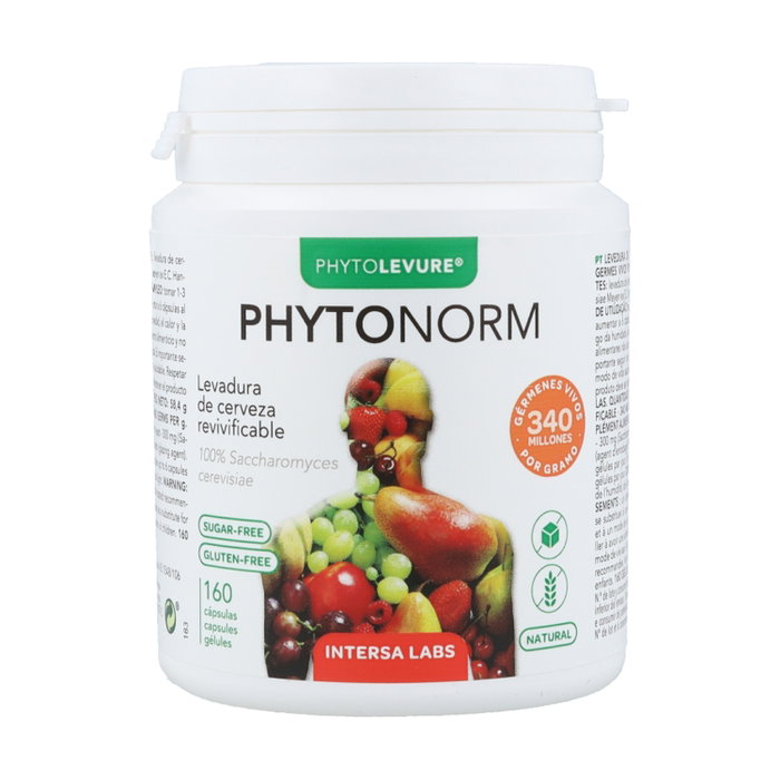 Intersa Phytonorm Levadura Revivificable 160 Cápsulas - Piel, Cabello y Uñas Intersa Phytonorm Levadura Revivificable 160 Cápsulas - Piel, Cabello y Uñas