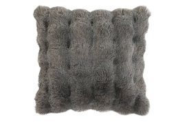 DKD Home Decor Cojín de Poliéster Gris 45x15x45 cm