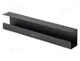 LogiLink KAB0070 Bandeja de gestión de cables para montaje bajo escritorio, Negro