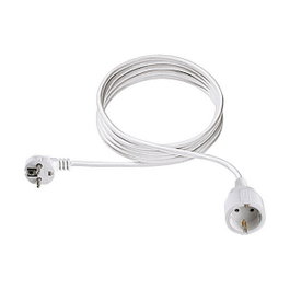 Bachmann Cable de extensión H05VV-F 3G1,50mm 3,0m blanco 3-polig