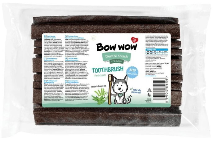 Bowwow Snack Cepillo Bow Wow Dientes 21cm 20un Perro Higiene Bucal Natural Bowwow Snack Cepillo Bow Wow Dientes 21cm 20un Perro Higiene Bucal Natural