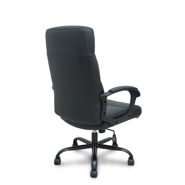 Sillón Opti545 con mecanismo Basculante tapizada con Similpiel color Negro. Equipado con Base metálica negra, Brazos fijos y Ruedas de nailon 50 mm Sillón Opti545 con mecanismo Basculante tapizada con Similpiel color Negro. Equipado con Base metálica negra, Brazos fijos y Ruedas de nailon 50 mm